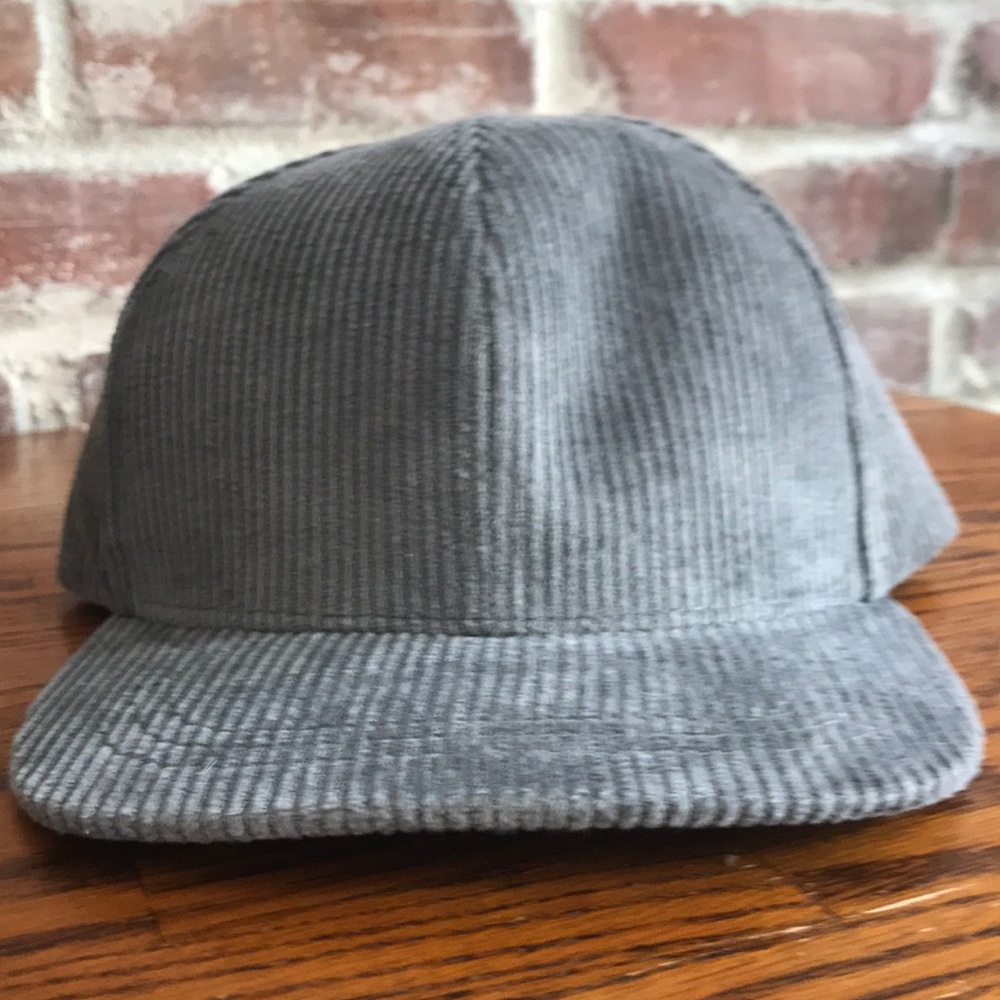 Turtle Fur Corduroy Baseball Cap - Gray